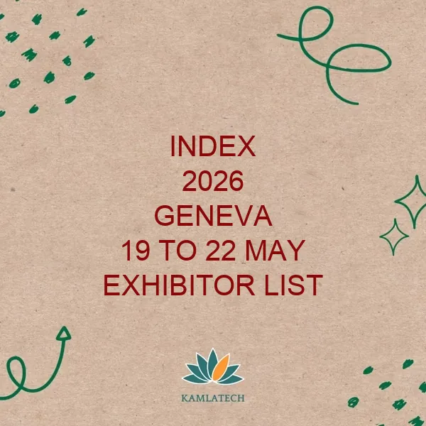 INDEX Geneva 2026 Exhibitor List (623 Exhibitors)